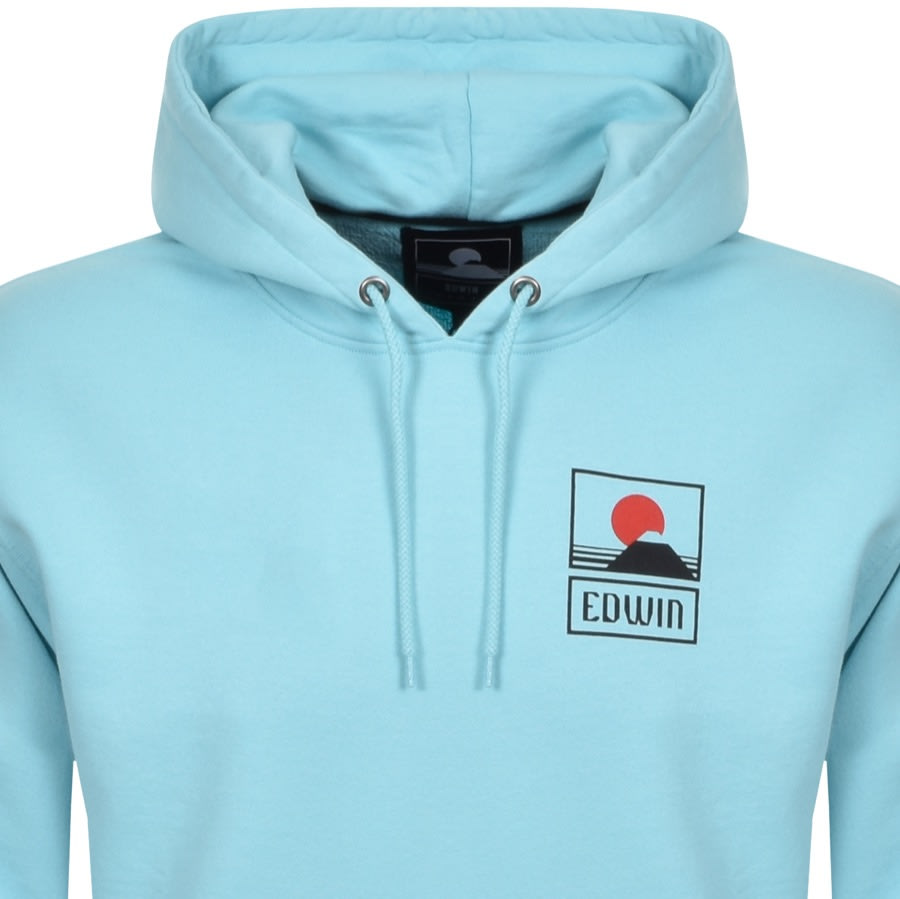 Alternative Image for ProductEdwin Sunset Logo Hoodie Blue2